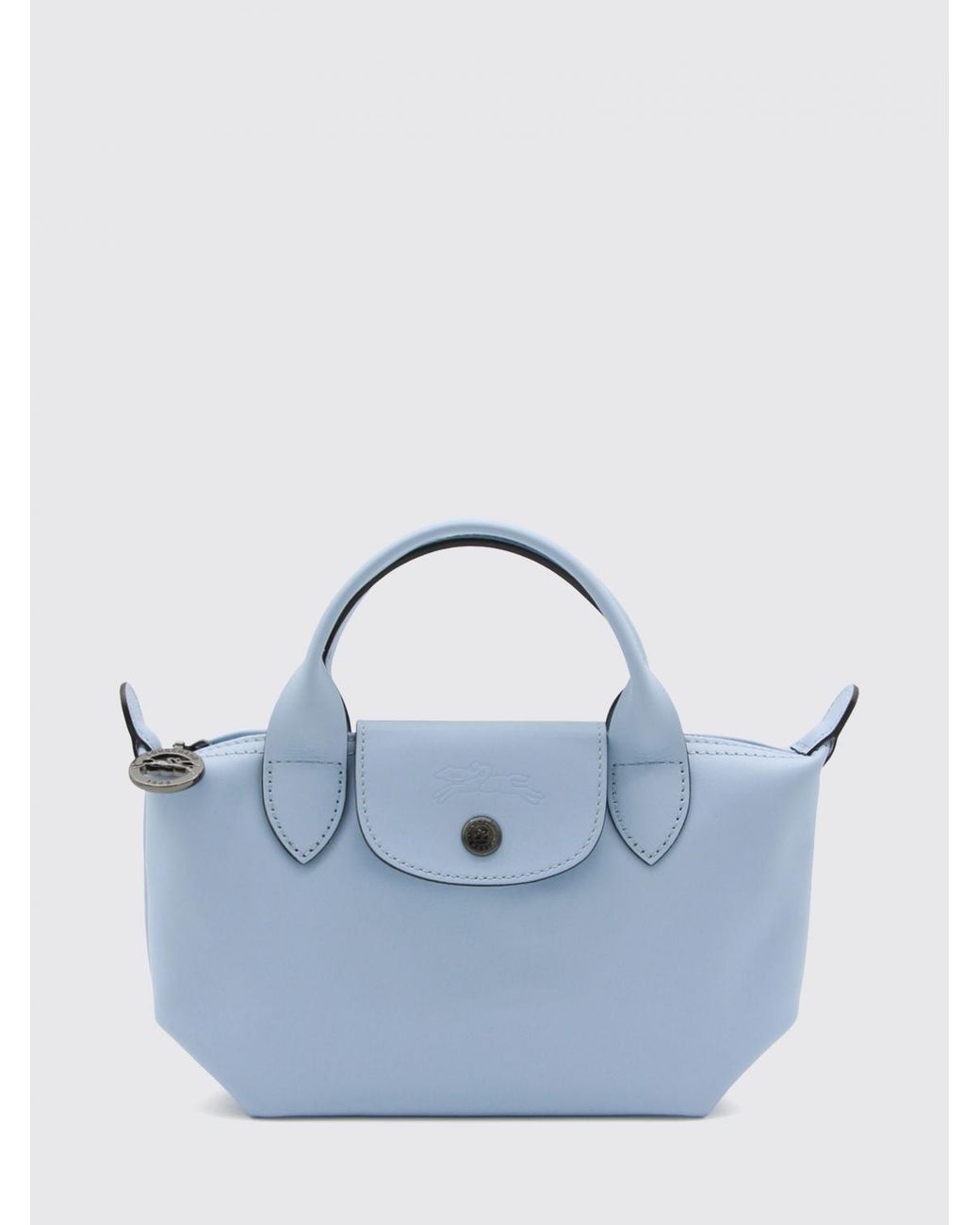 Longchamp Blue Le Pliage Xtra Leather Handbag With Removable Strap