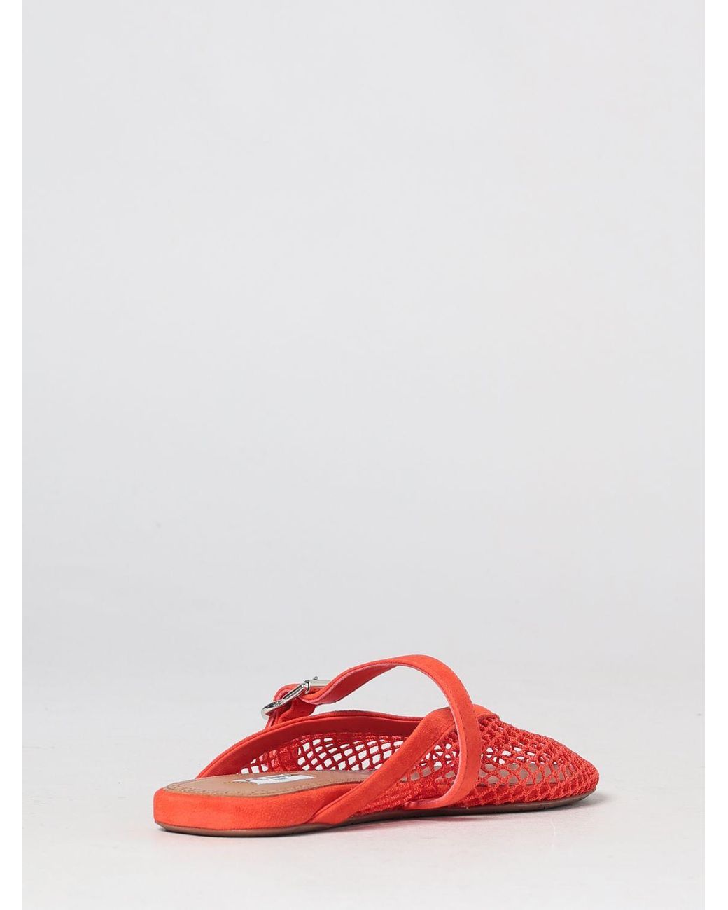 Alaïa Red Alai�A Low-Heeled Mules