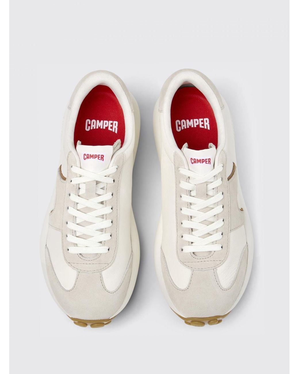 Camper White Pelotas Athens Leather Sneakers