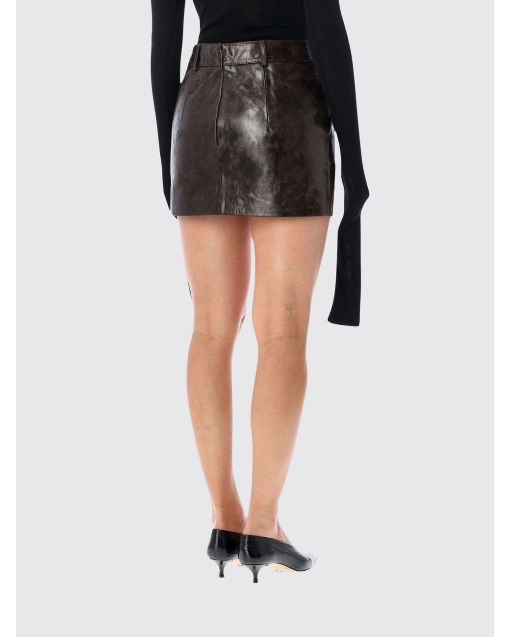 THE GARMENT Black Pencil Mini Skirt