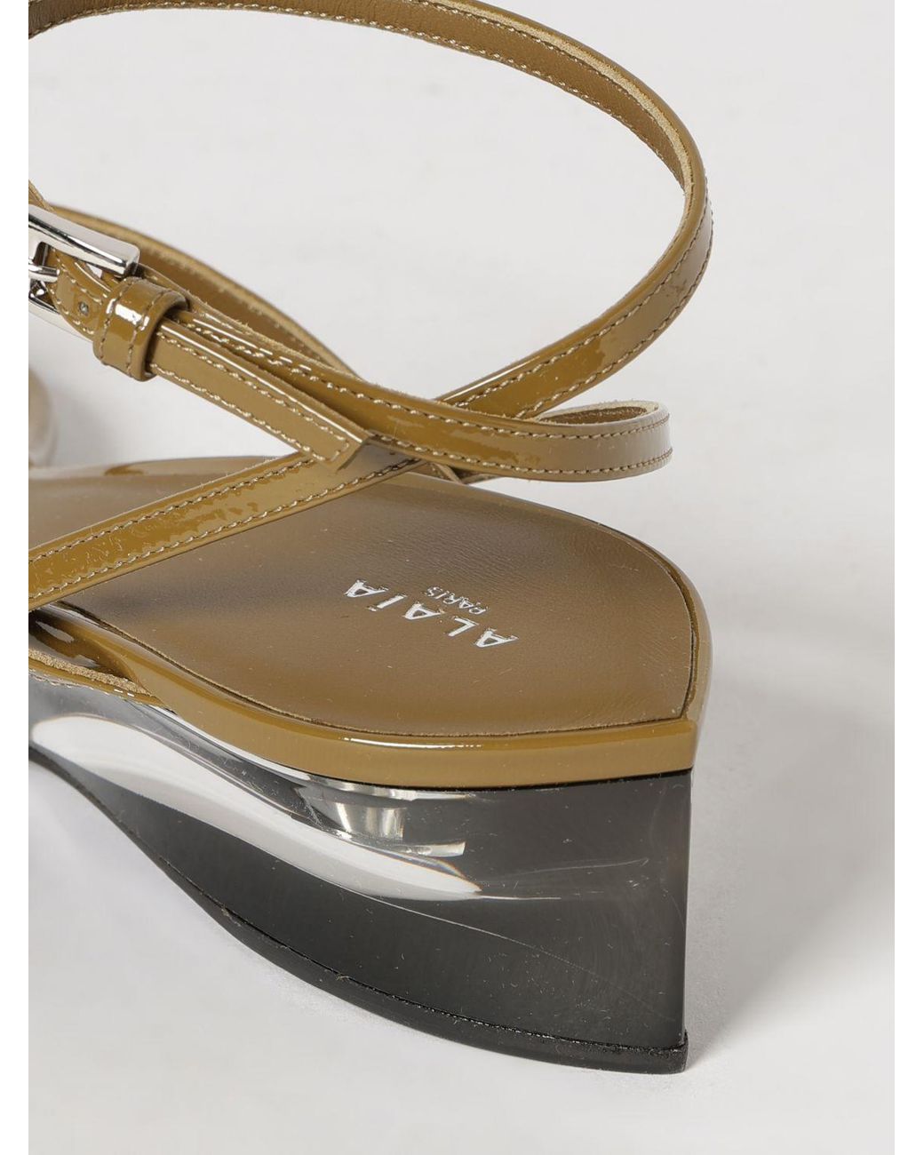 Alaïa Green Heeled Sandal