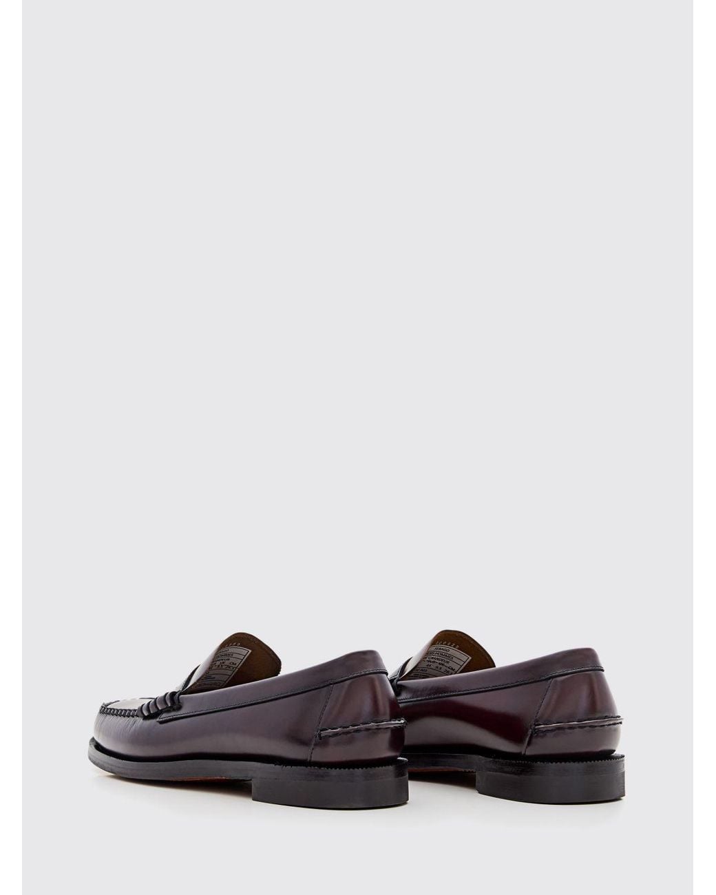 Sebago Classic Dan Vollnarbenleder Mokassins in White für Herren