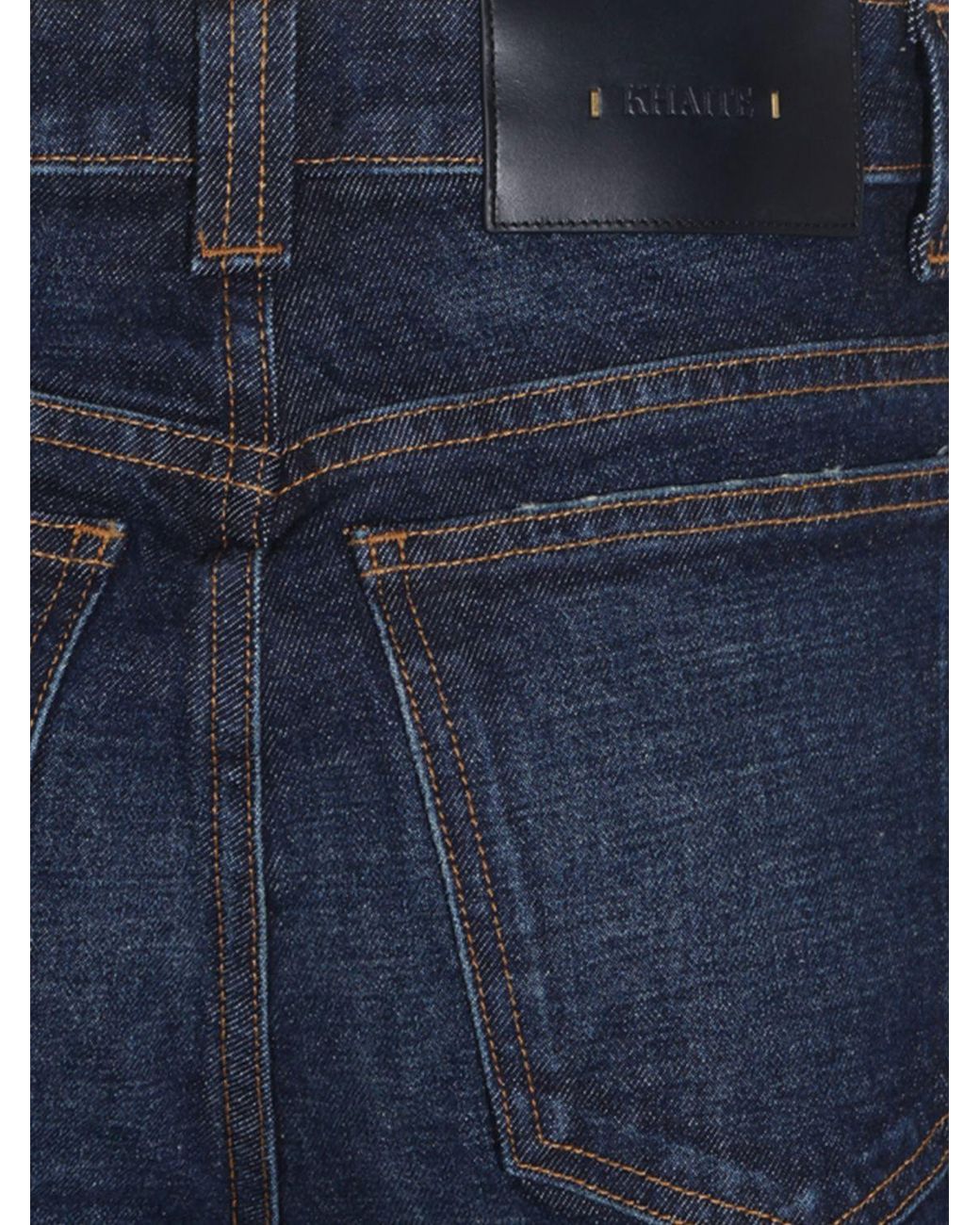 Khaite Blue Dane High-Waisted Wide-Leg Jeans