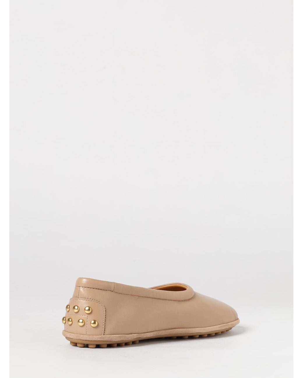 Tod's Natural Leather Ballerinas