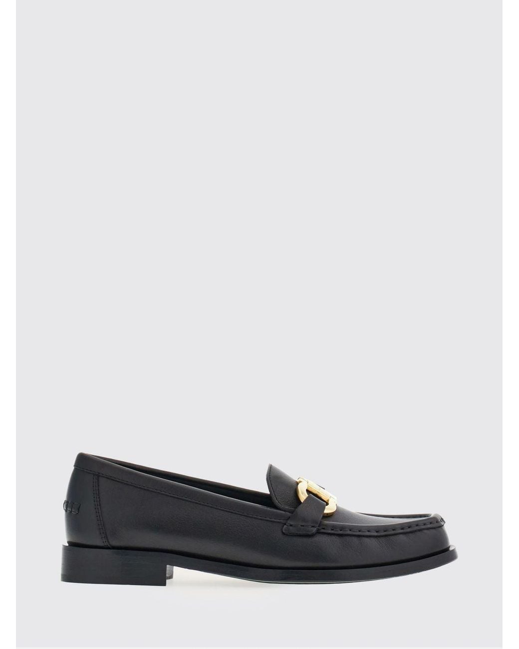 Ferragamo White Gancini Smooth Calfskin Loafers With Metallic Logo And Round Toe