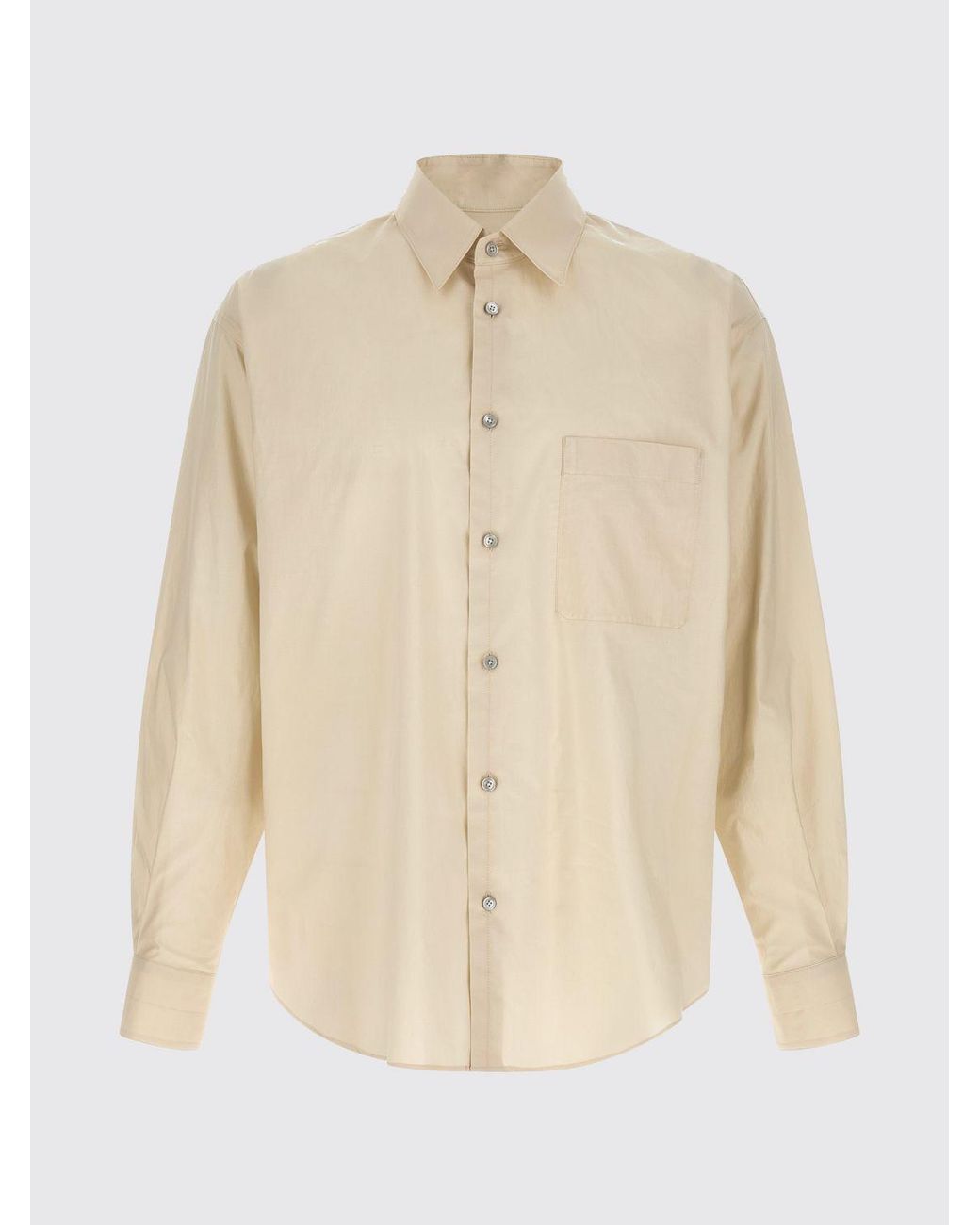 Lemaire Natural Cotton And Silk Shirt for men