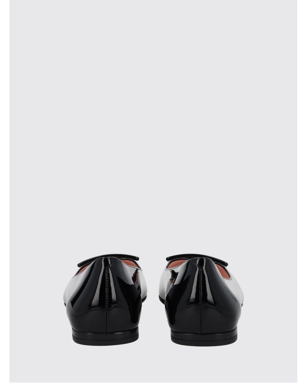 Roger Vivier Black U Look Patent Leather Ballerinas