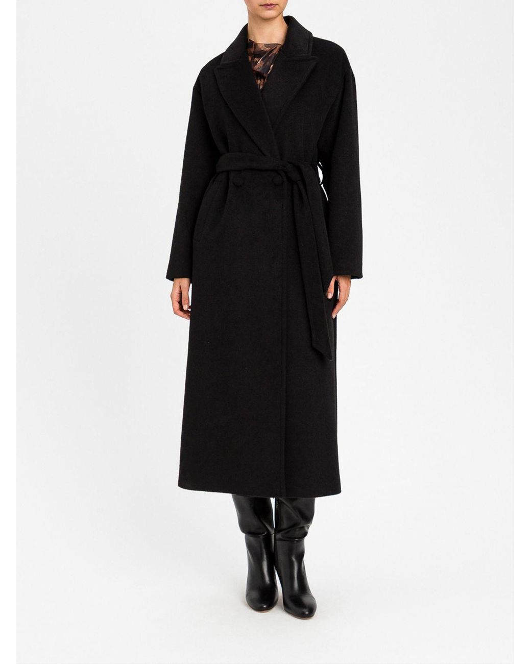 Twinset Black Robe Coat
