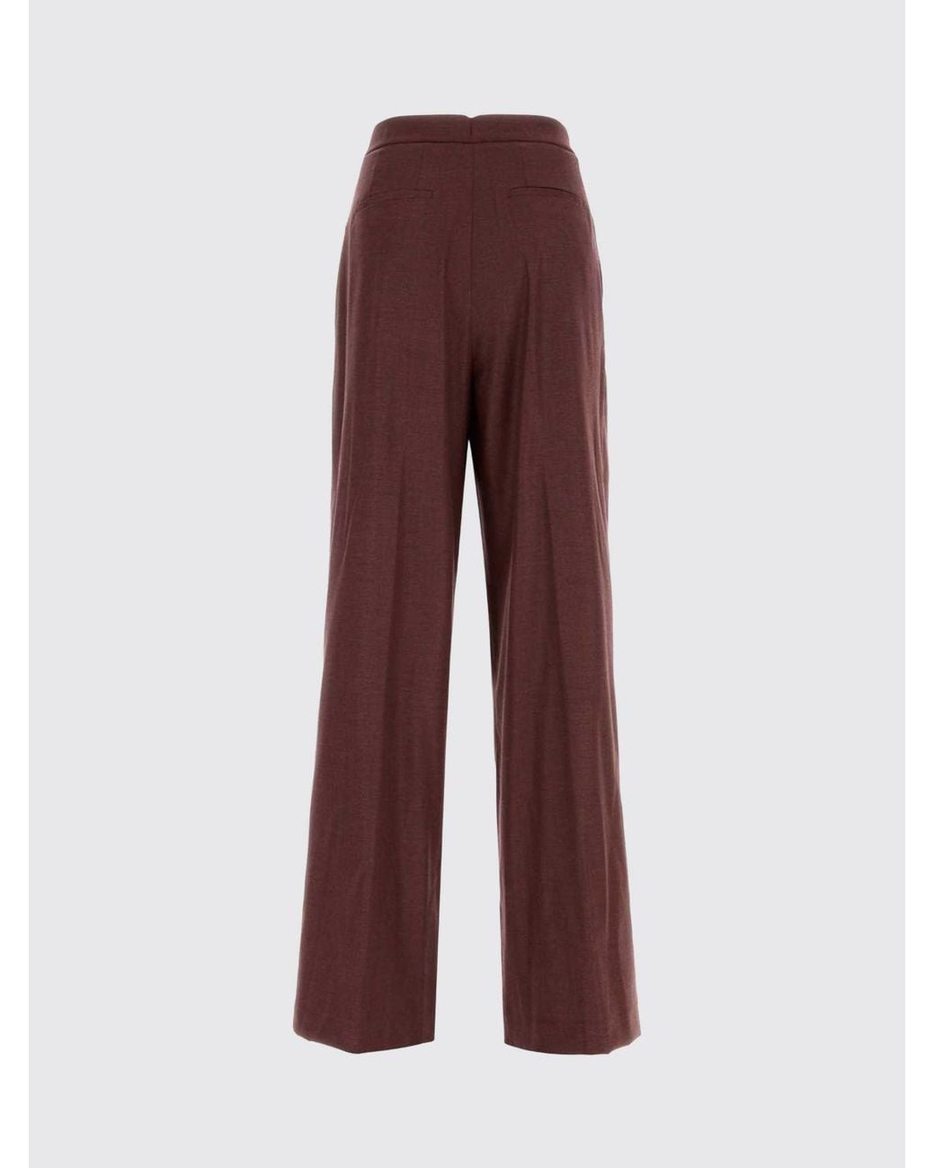 PT Torino Purple High-Waisted Wide-Leg Trousers