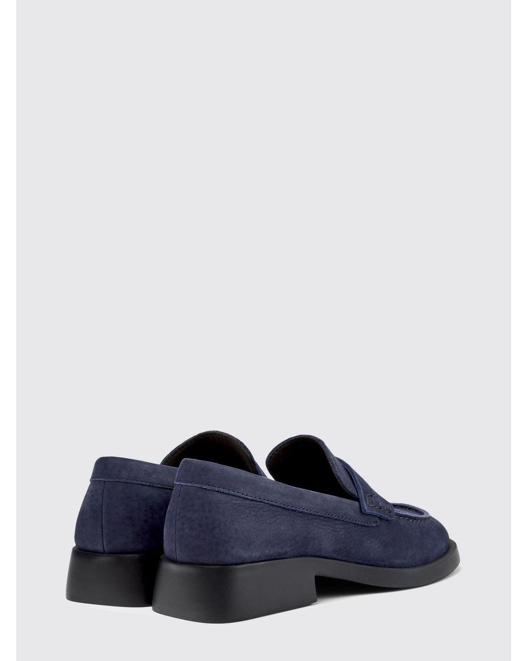 Camper Blue Nubuck Loafers