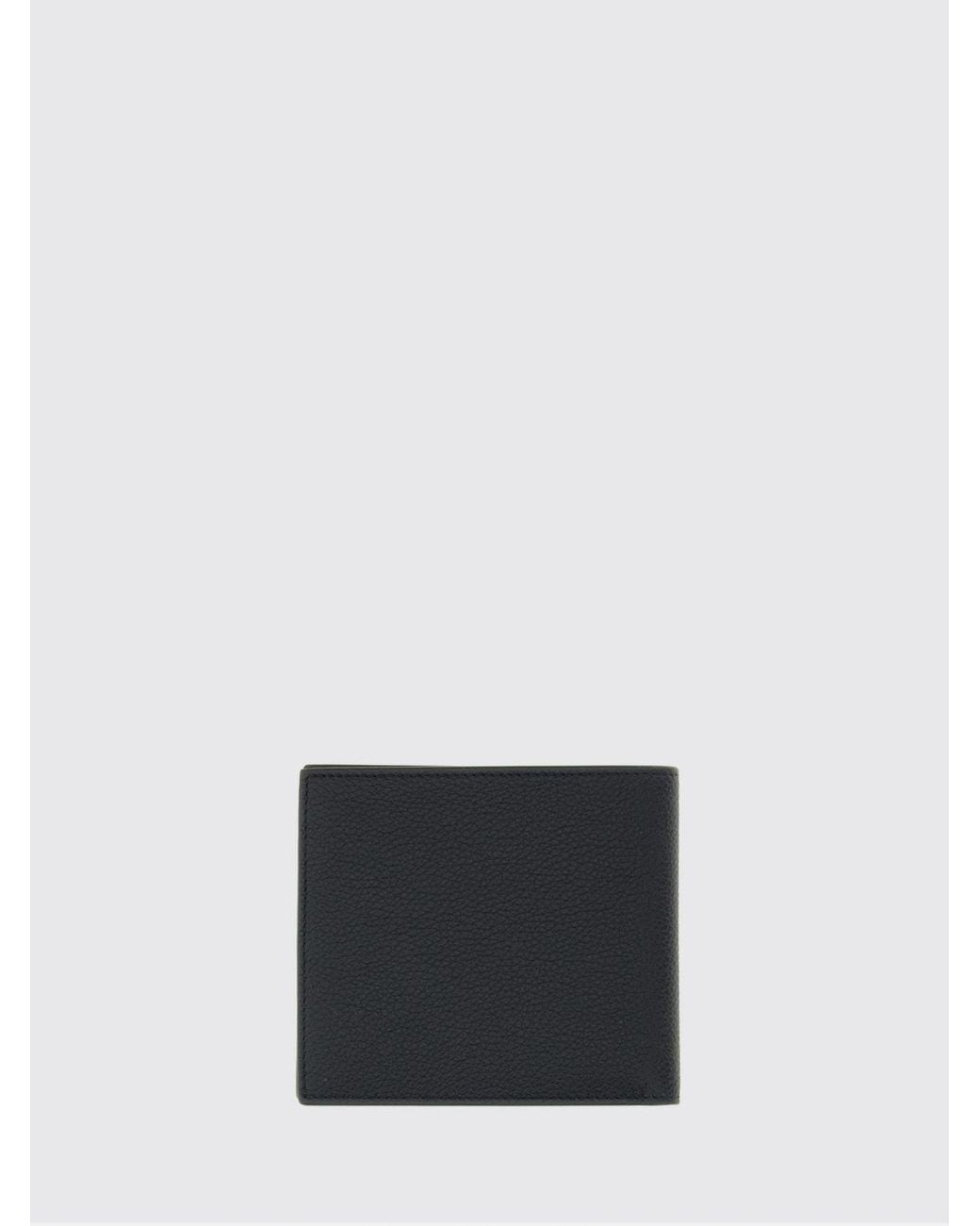 Thom Browne White 4-Bar Full-Grain Leather Bifold Wallet for men