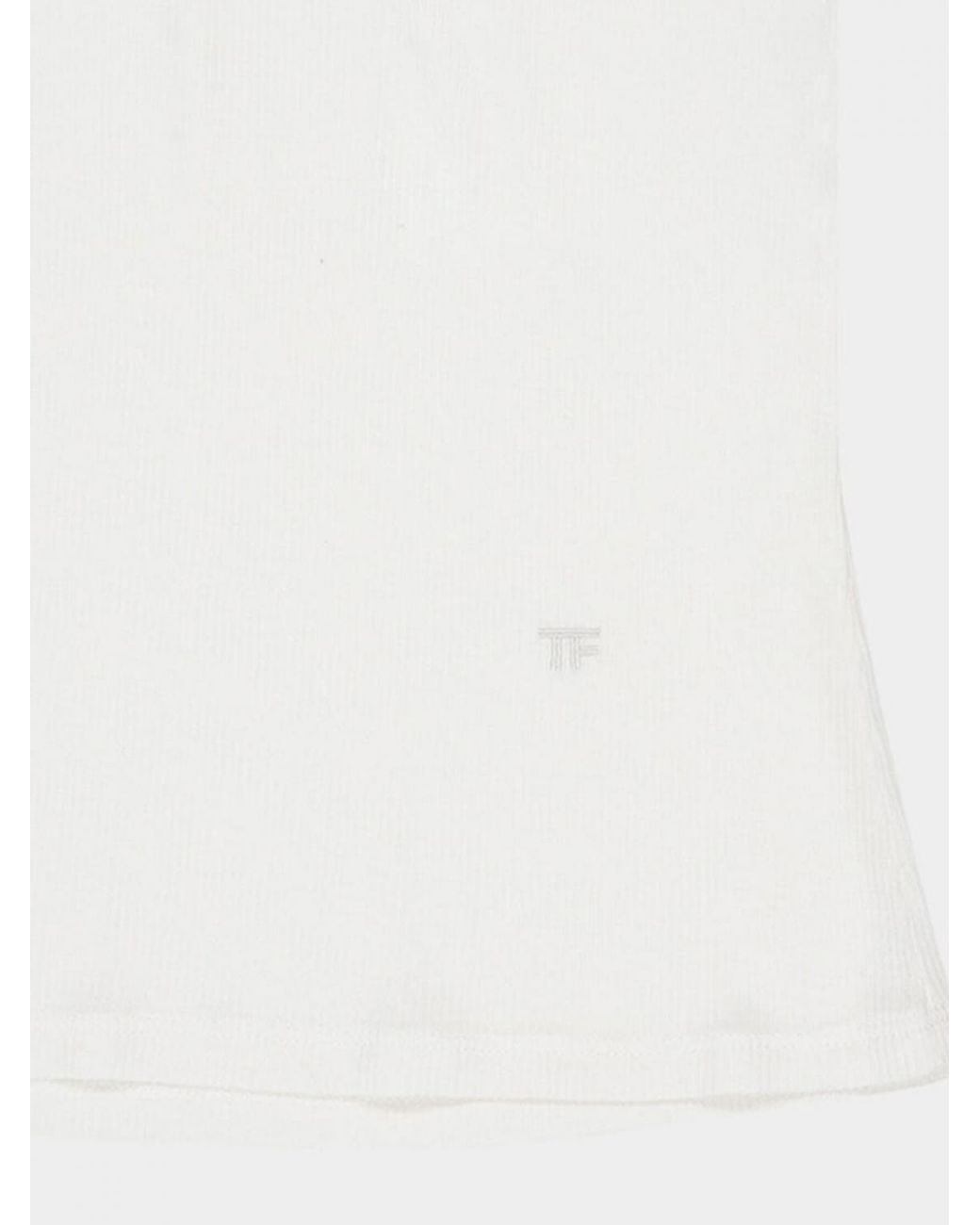 Tom Ford White Silk Blend Top