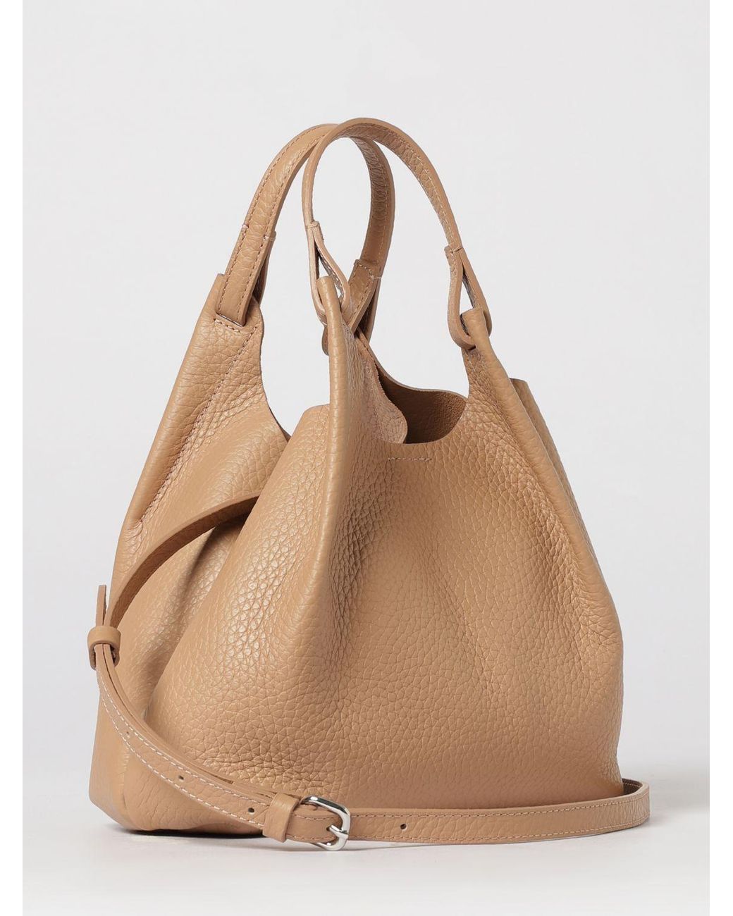 Gianni Chiarini Natural Dua Hammered Leather Bag