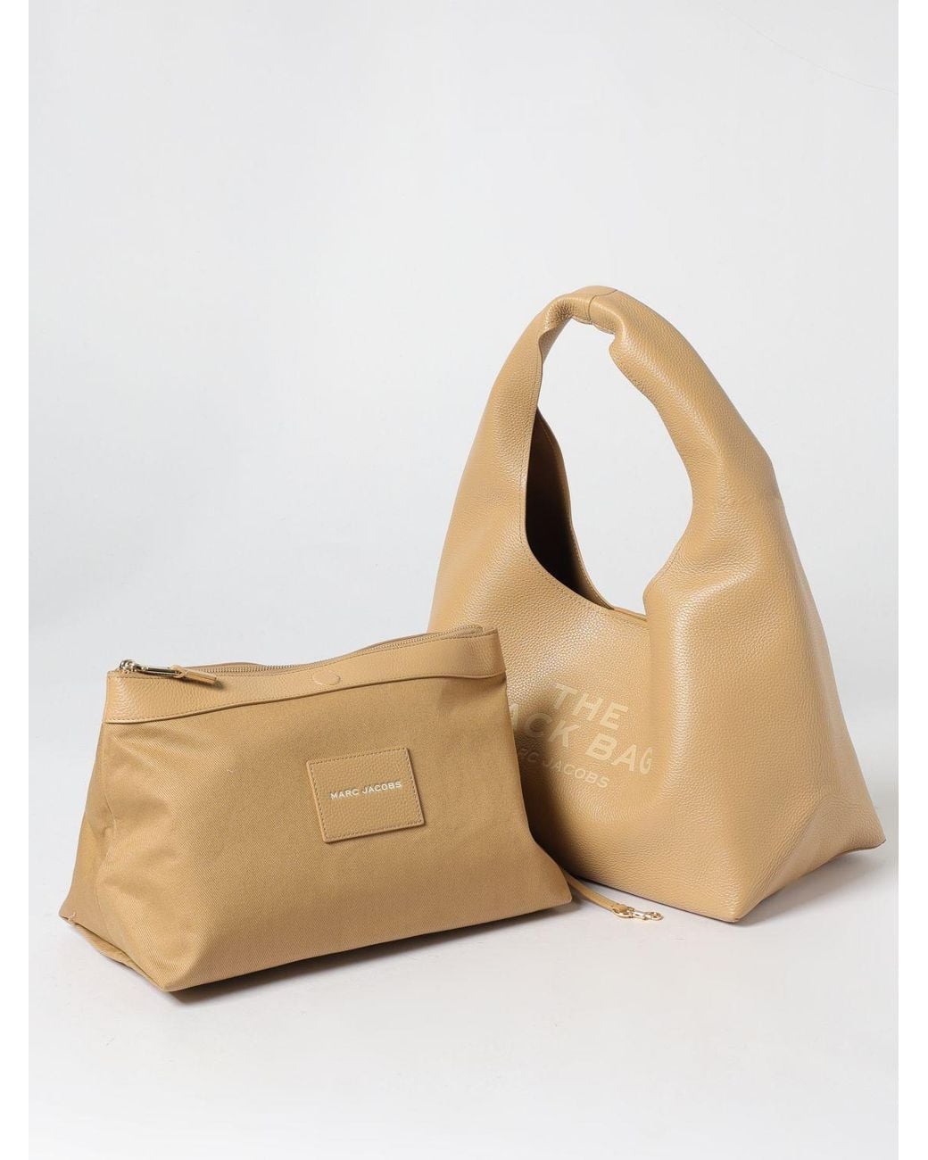 Marc Jacobs Natural The Sac Bag Grained Leather Bag