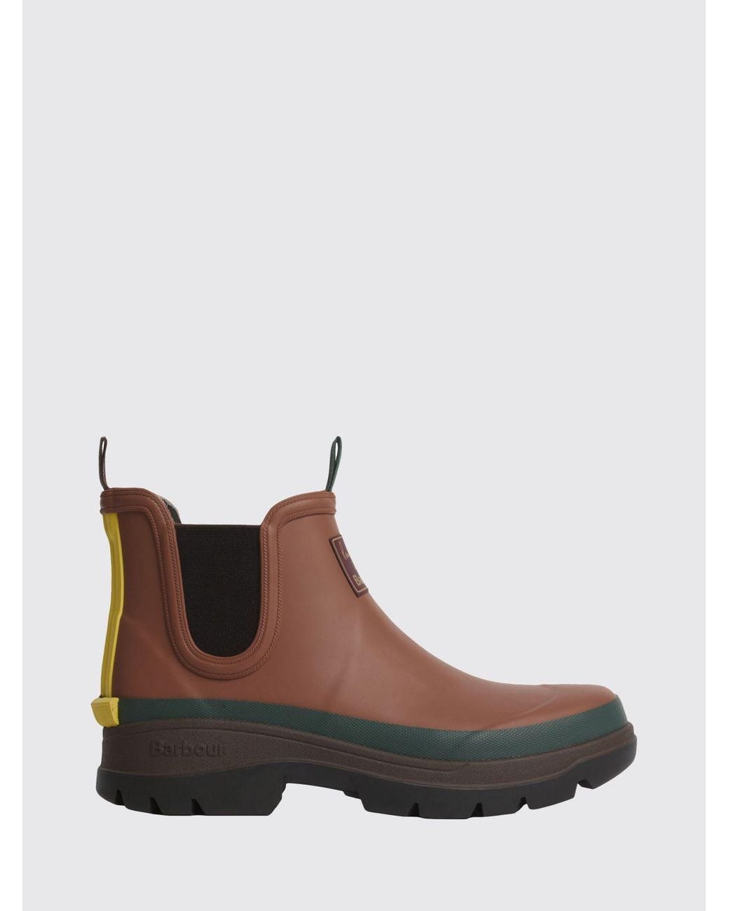 Barbour Brown Paul Smith X Bicolor Rubber Chelsea Rain Boots