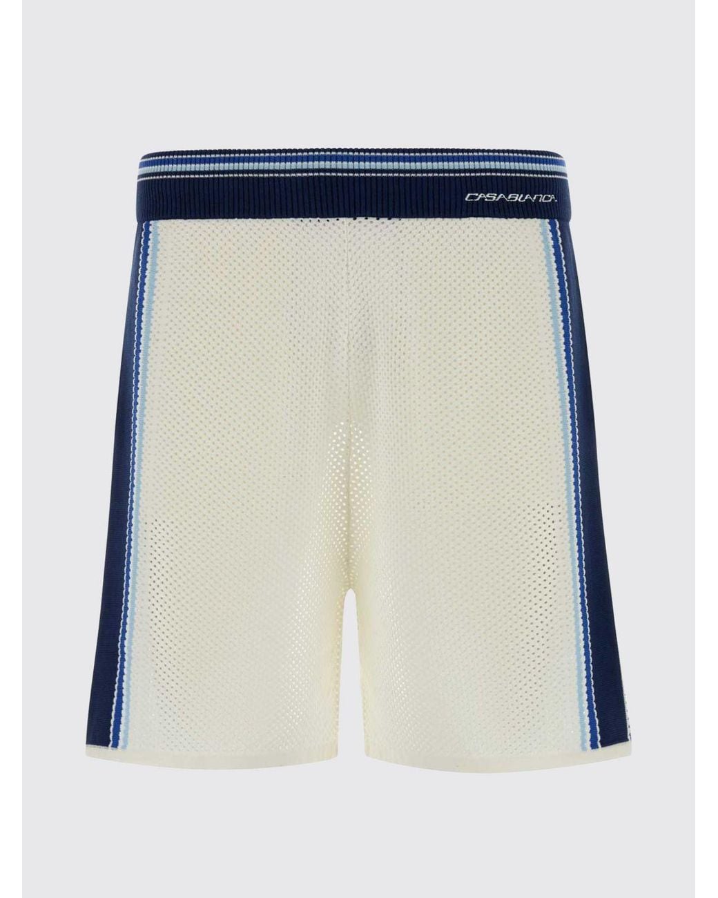 Casablanca Natural Cotton And Wool Blend Shorts for men