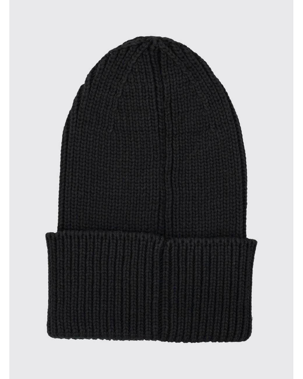 Adidas By Stella McCartney Black Recycled Cotton-Blend Logo Beanie