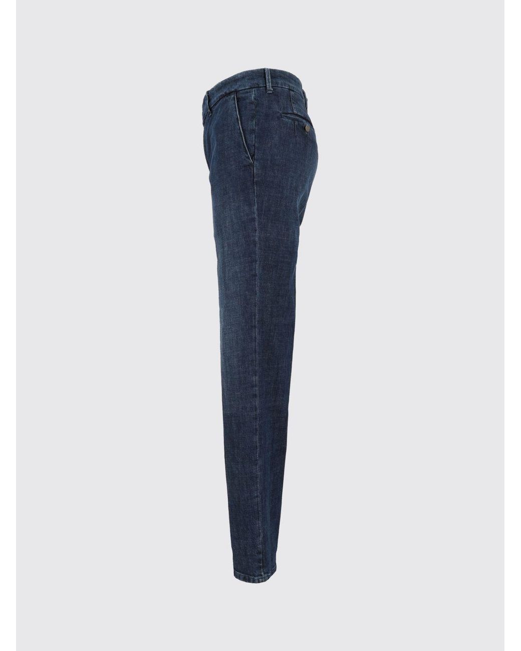 Slowear Blue Slim Fit Five-Pocket Jeans for men