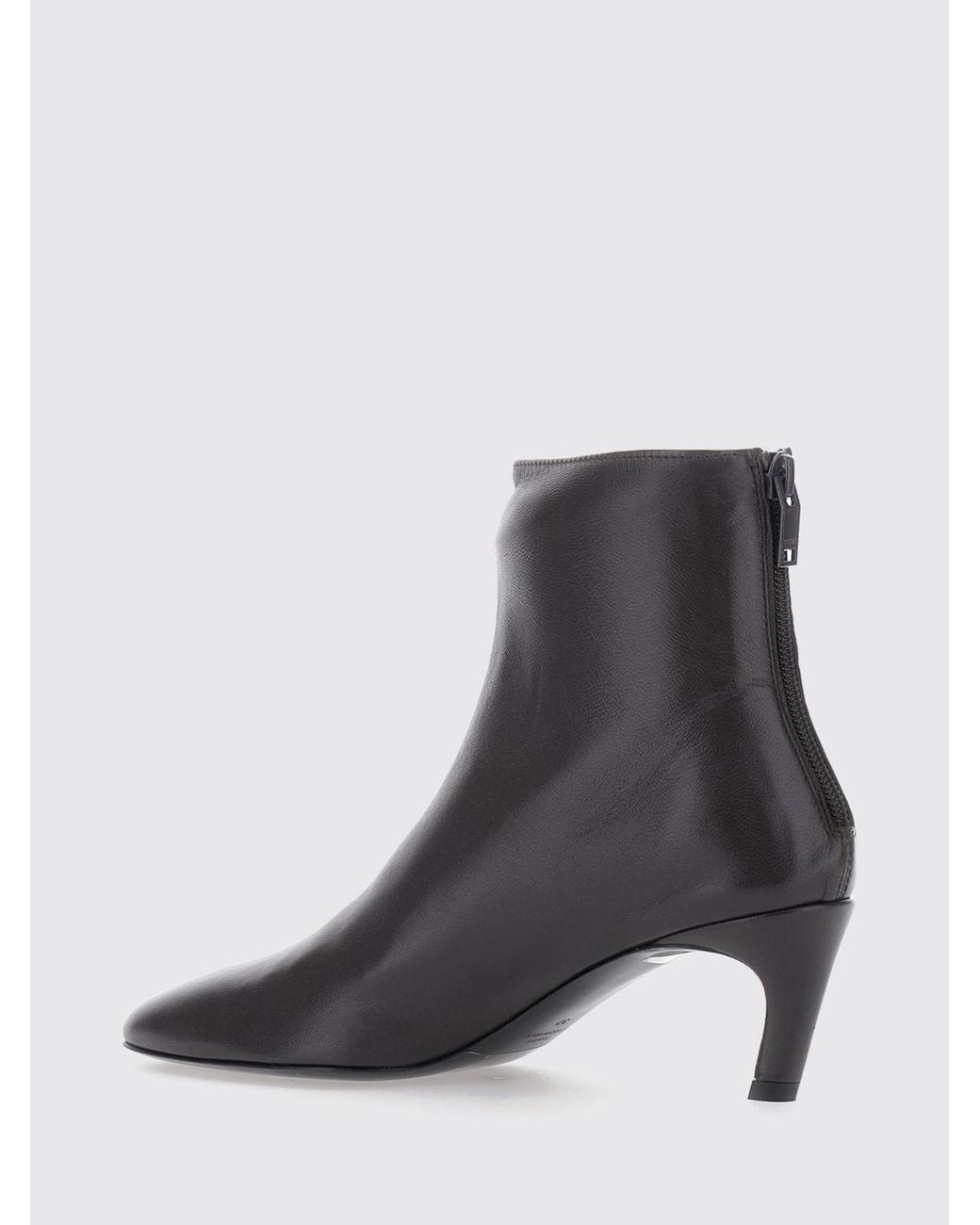 Totême Black Ankle Boots Leather