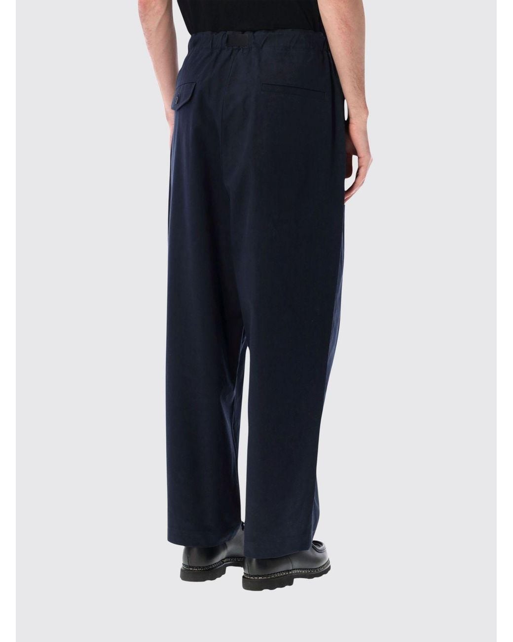 Comme des Garçons Black Comme Des Gar&Ccedil	Ons Wide-Leg Cotton Trousers With Drawstring Waist for men