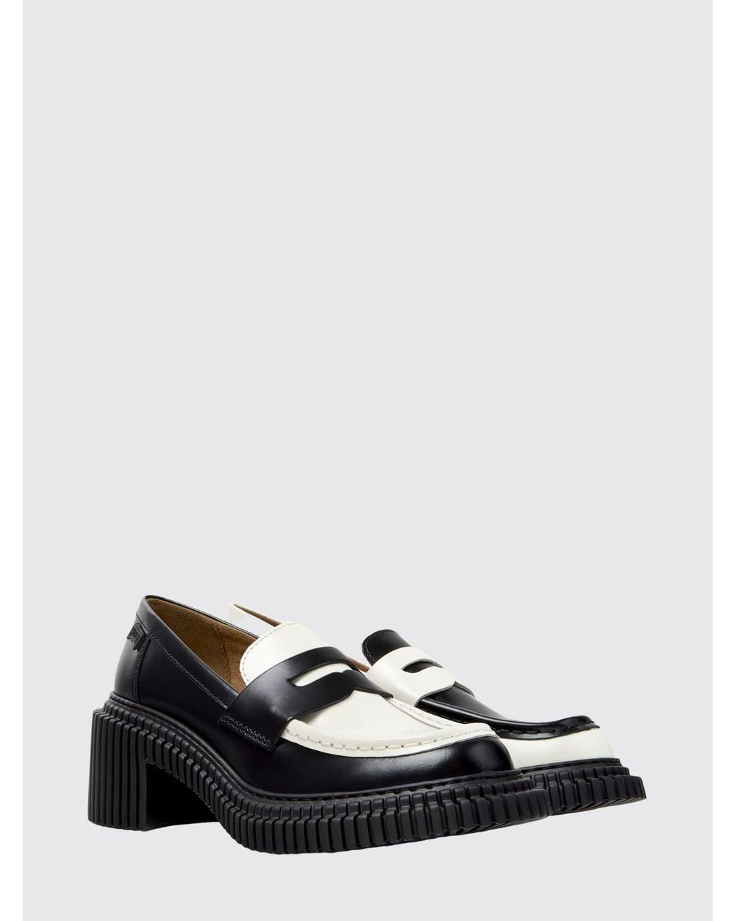 Camper Black Twins Loafers