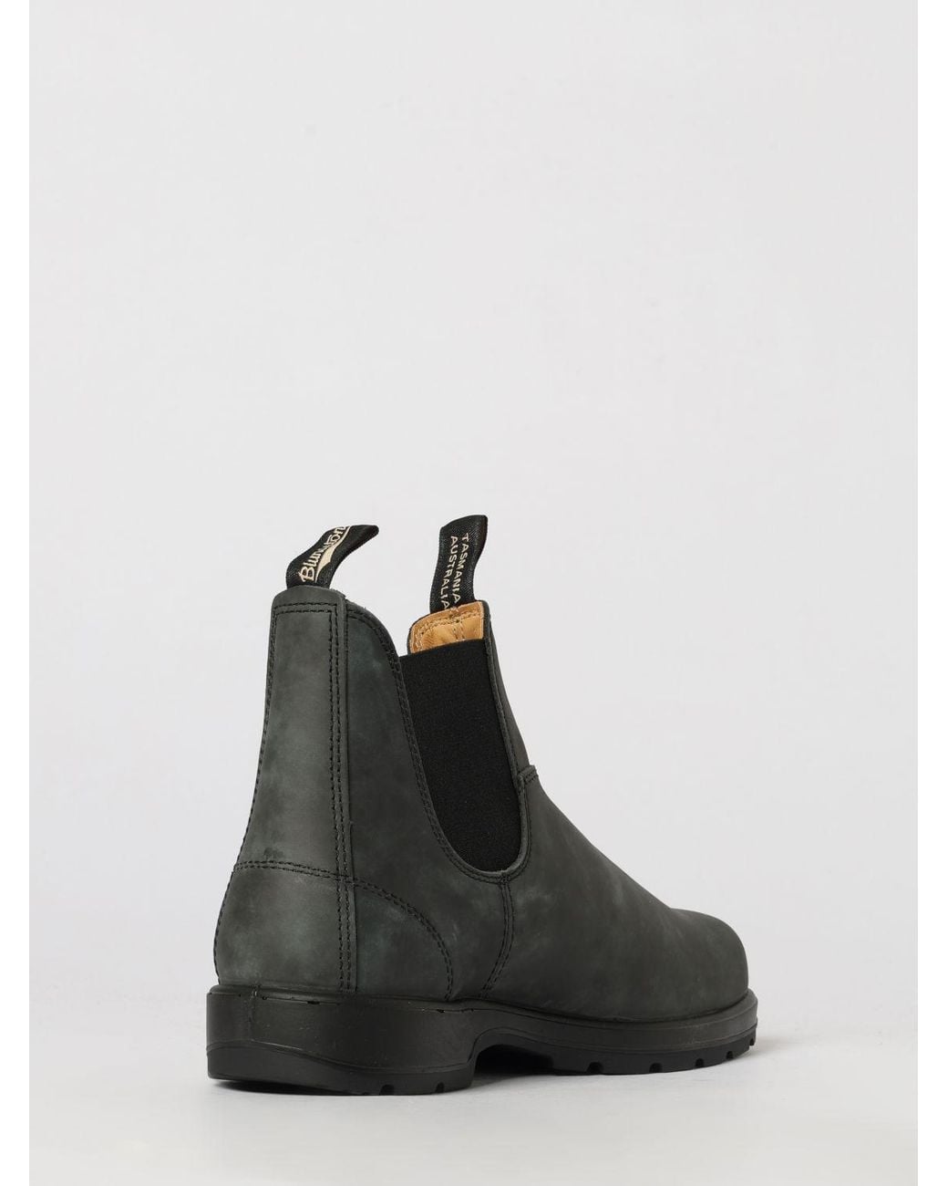 Blundstone Black 587 Aged Leather Chelsea Boots With Double Pull-Tabs for men
