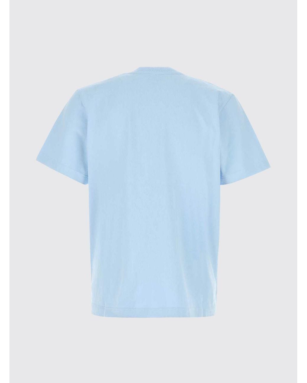 Casablanca Blue Graphic Print Organic Cotton Crewneck T-Shirt for men