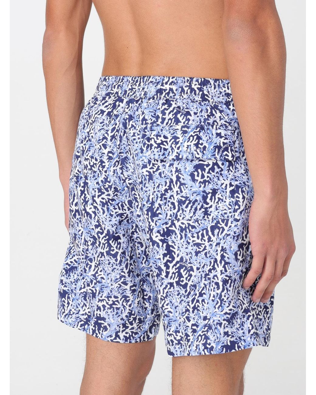 Kampos Blue Patterned Swimsuit for men