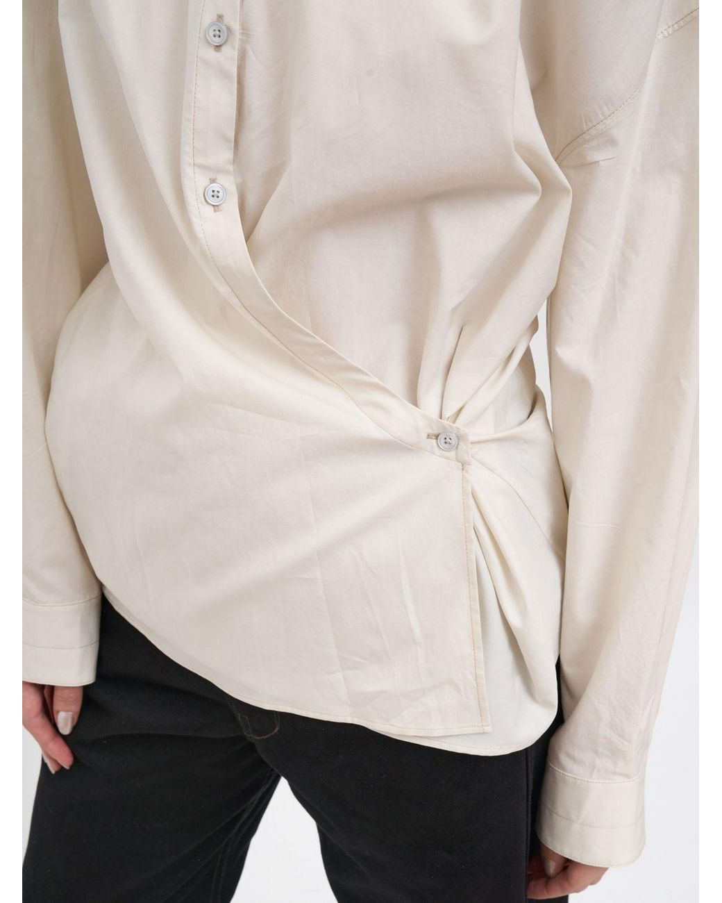 Lemaire Natural Camicia Intrecciata