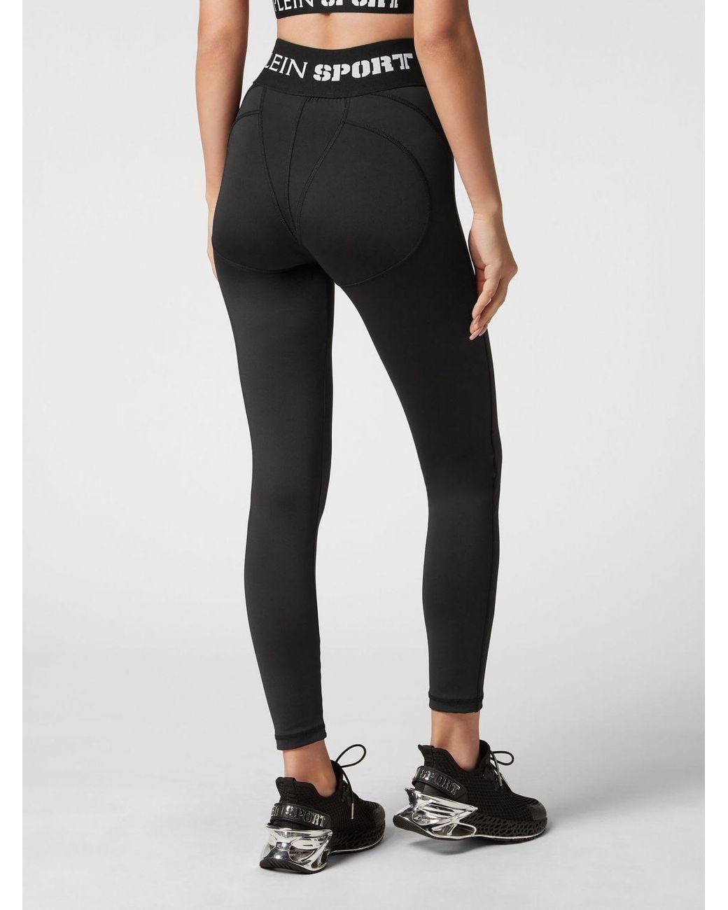 Philipp Plein Black High-Waisted Skinny Leggings