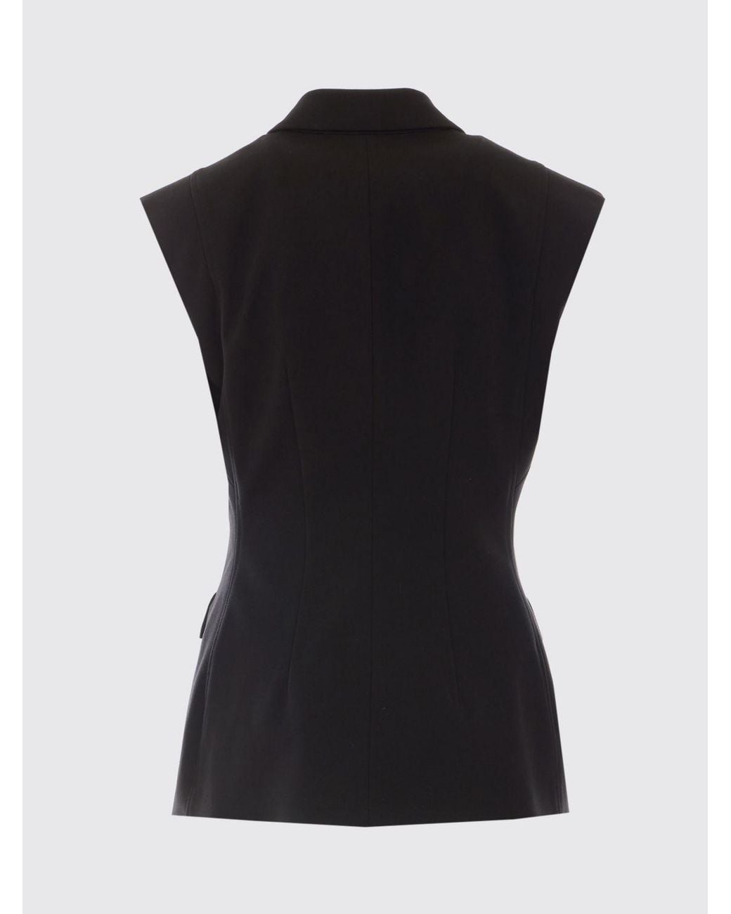 Pinko Blue Single-Breasted Short Tailored Waistcoat
