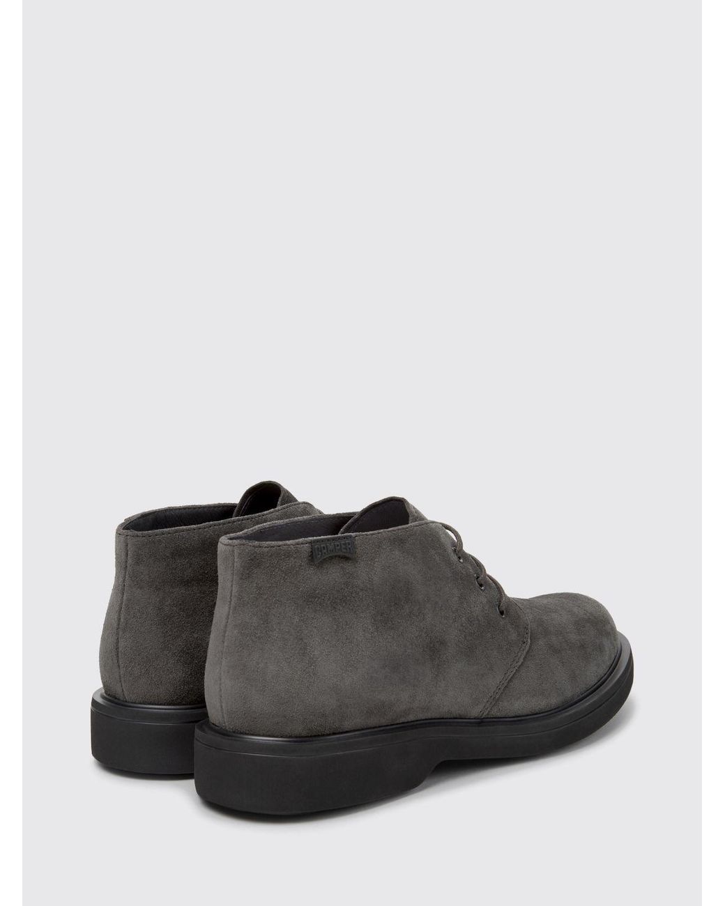 Camper Gray Norman Suede Chukka Boots With Ultralight Xl Extralight Sole for men