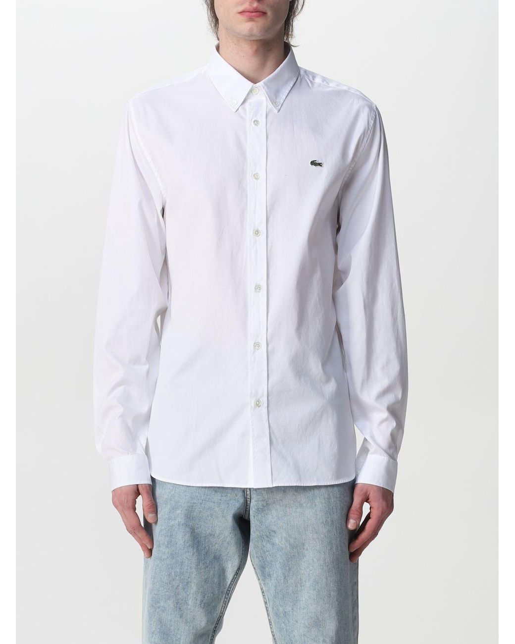 lacoste white shirt