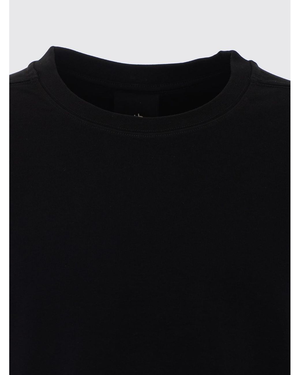 Thom Krom Black Oversized Cotton T-Shirt With Graphic Print And Contrast Logo for men
