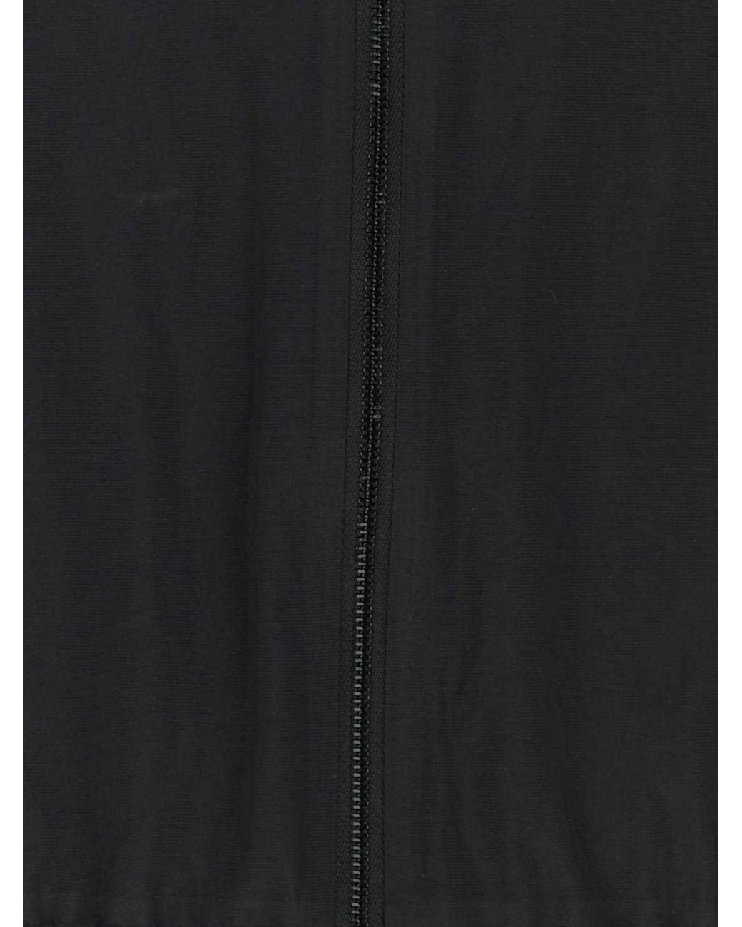 Veilance Black High Neck Nylon Bomber Jacket With Zip Closure for men