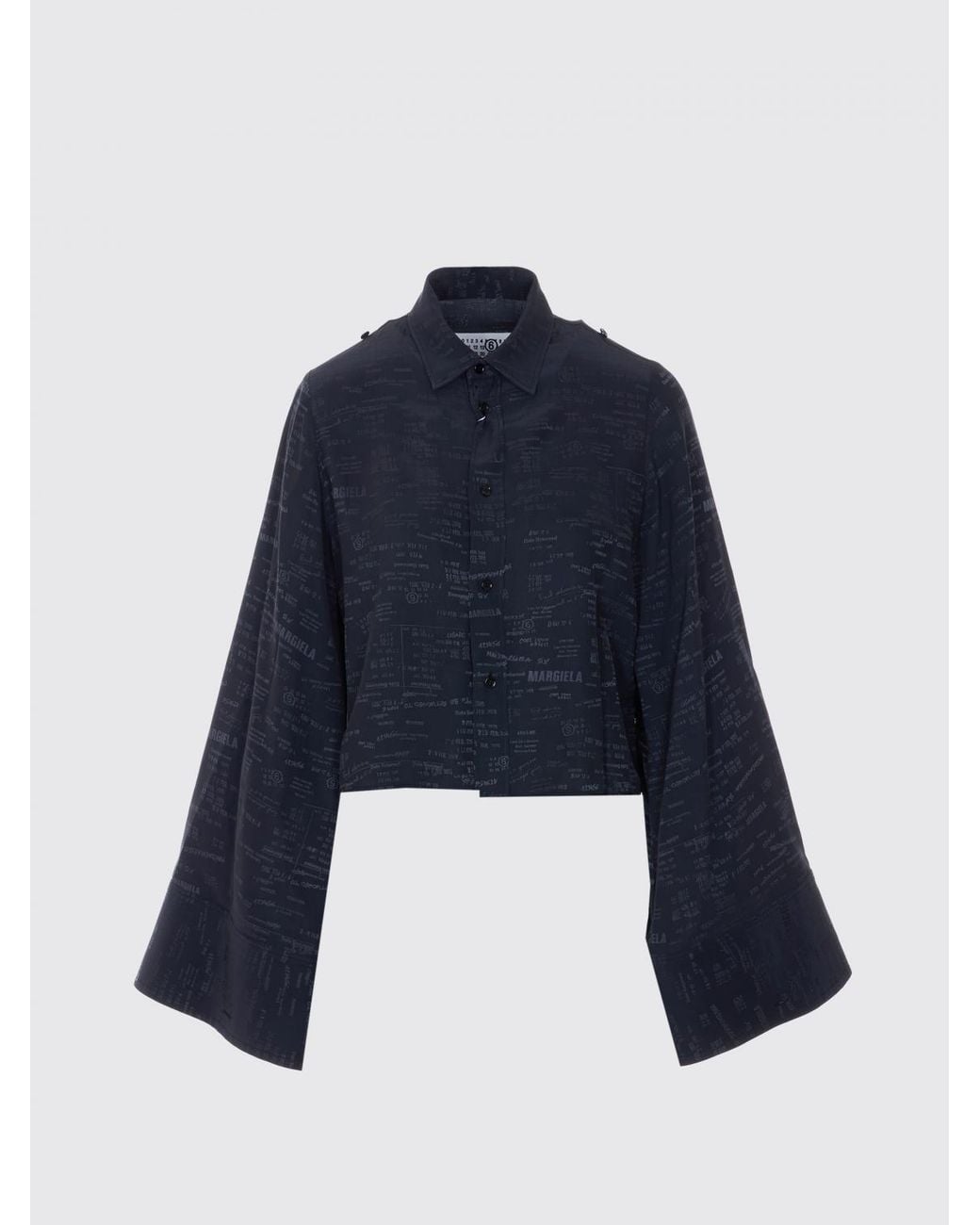 MM6 by Maison Margiela Blue Basic Viscose Blend Shirt