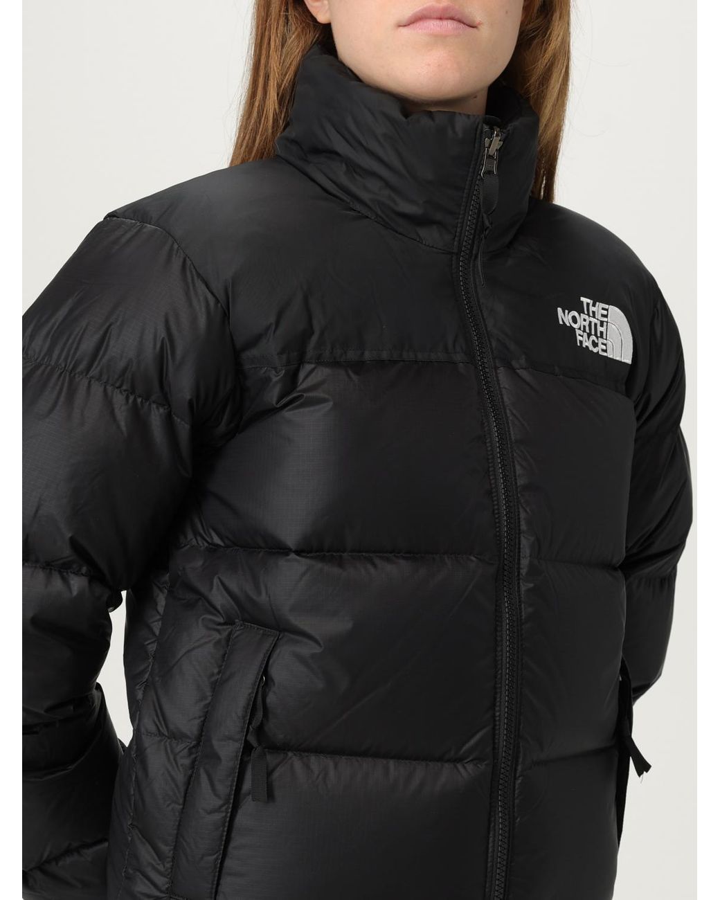 The North Face Black Nylon Jacket By With Logo