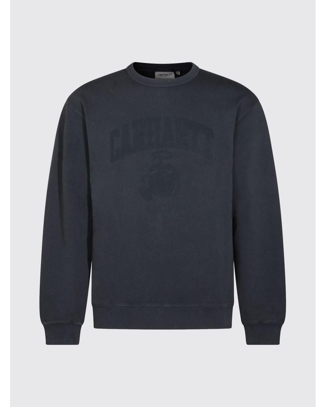 Carhartt Blue Crew-Neck Sweatshirt With Logo for men