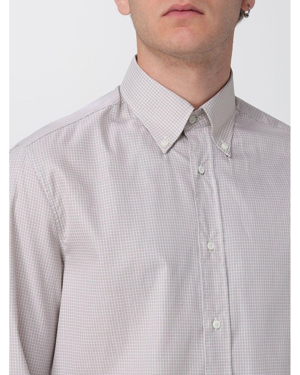 Brunello Cucinelli Gray Shirt for men