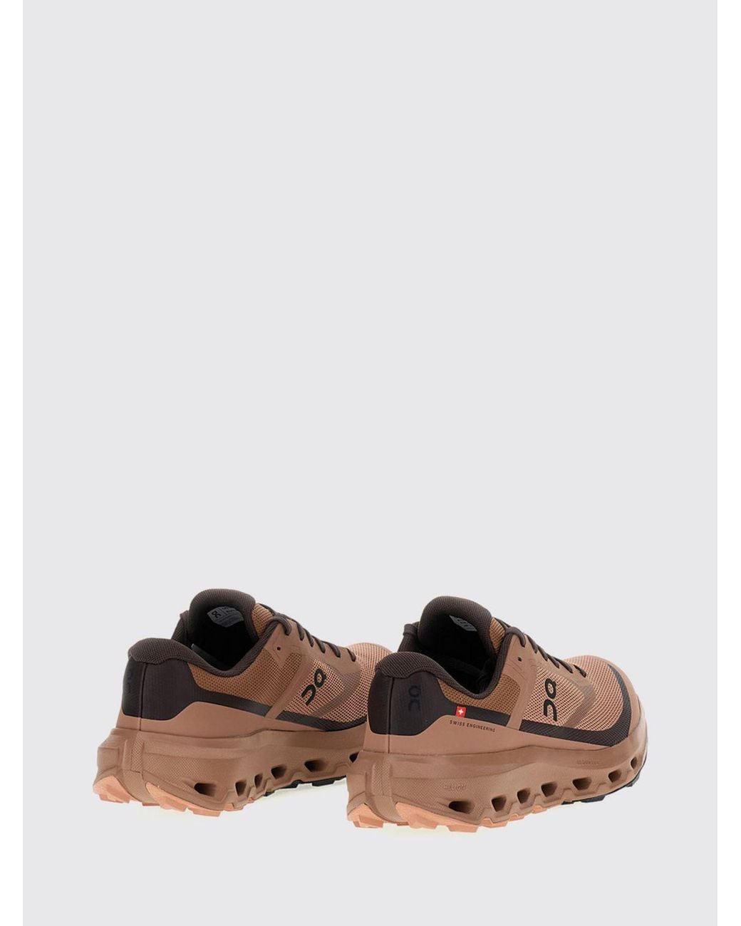 On Shoes Brown Lightweight Waterproof Cloudvista 3 Trainers for men