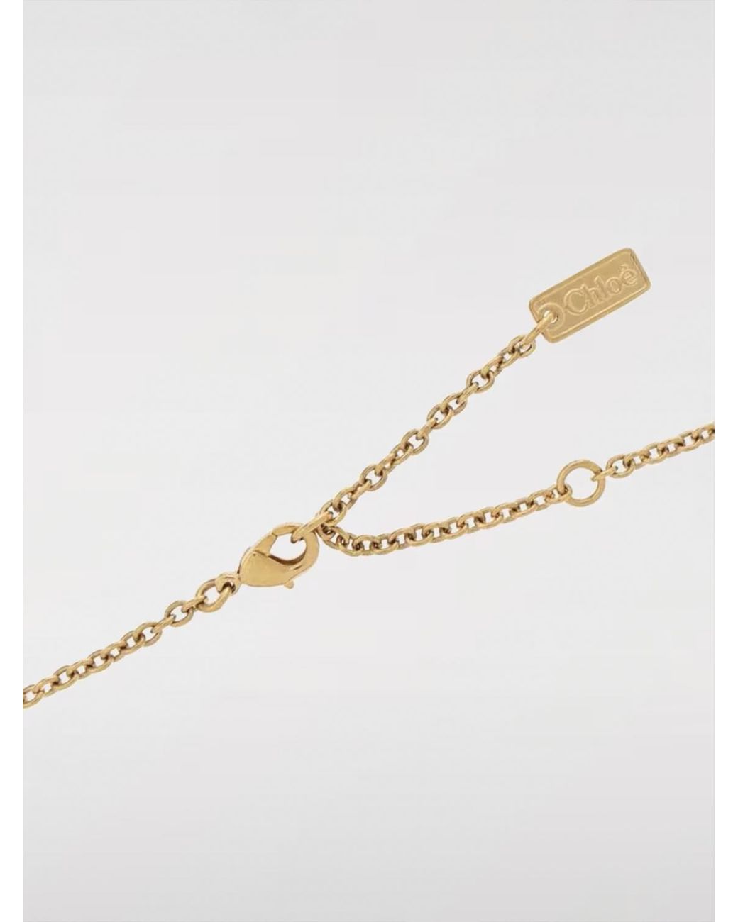 Chloé White ChloÉ Iconic Brass Necklace
