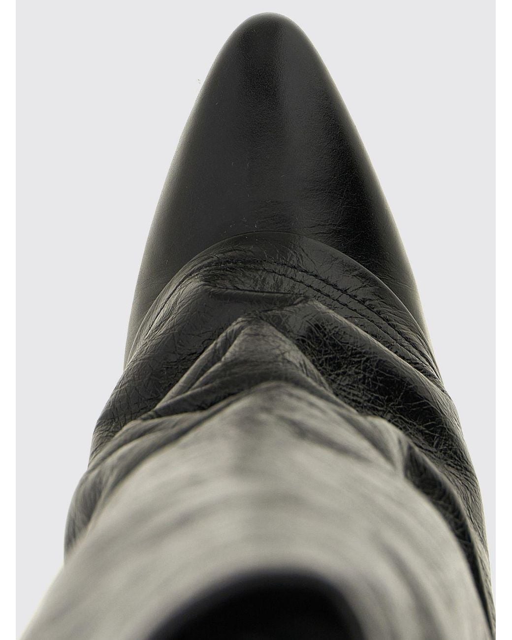 The Attico Black Leon Knee-High Boots