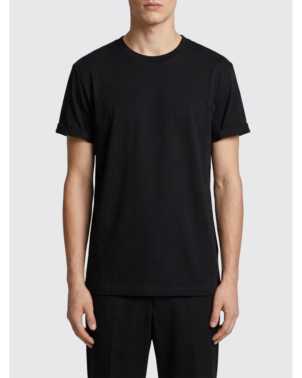 Golden Goose Deluxe Brand Black Basic Cotton T-Shirt for men