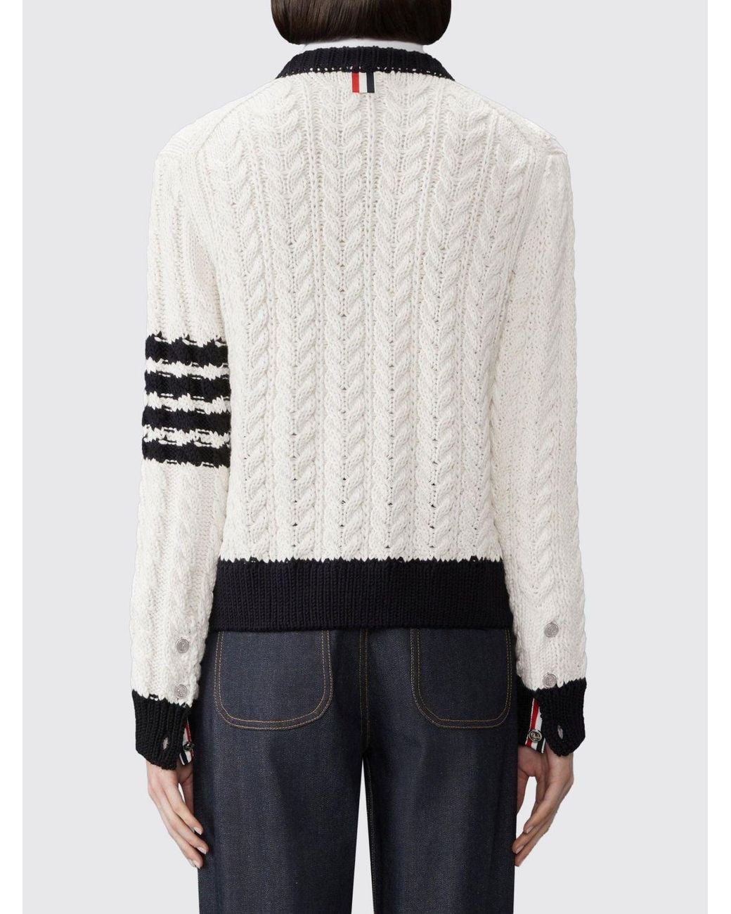 Thom Browne White Sweater