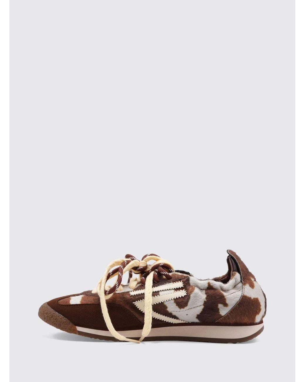 PURAAI Brown Panther Low-Top Sneakers for men