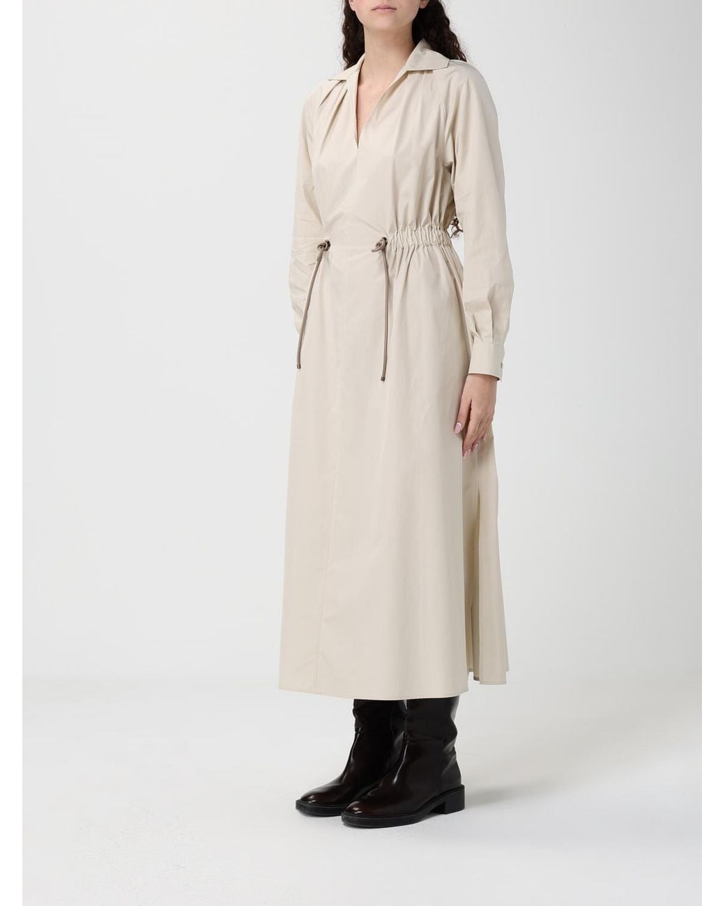 Max Mara Natural Cotton Chemisier Dress