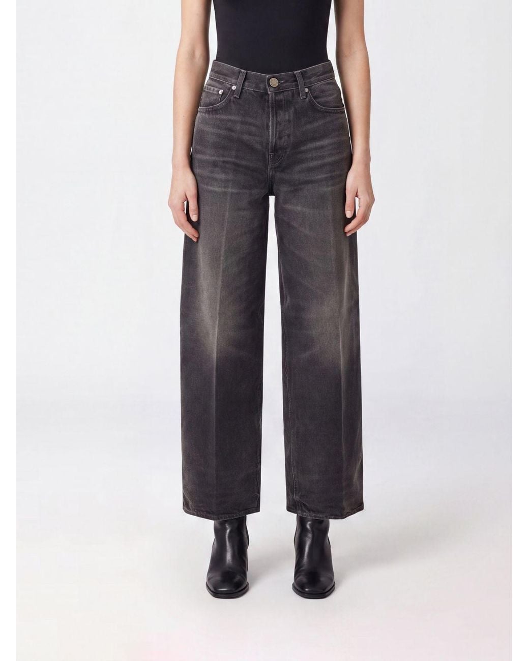 Haikure Blue Bethany Mid-Rise Wide-Leg Jeans