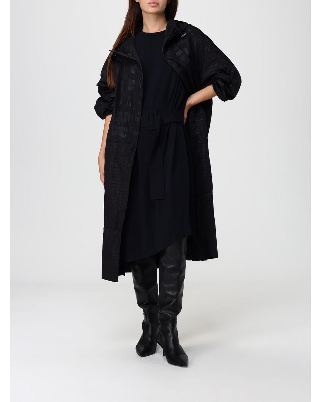 DKNY Blue Trench Coat