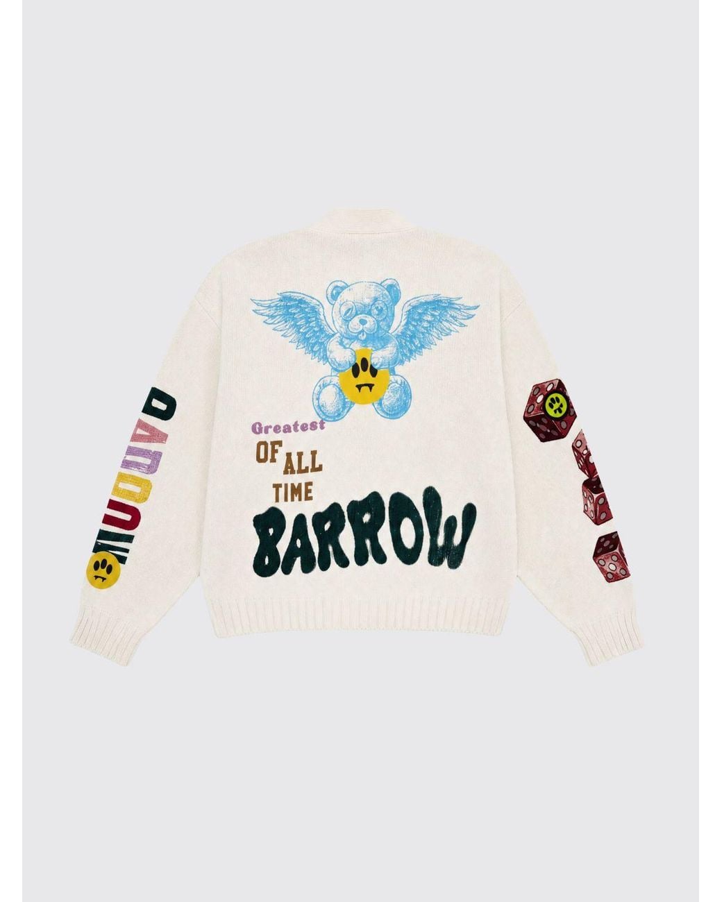 Barrow White Sweater for men