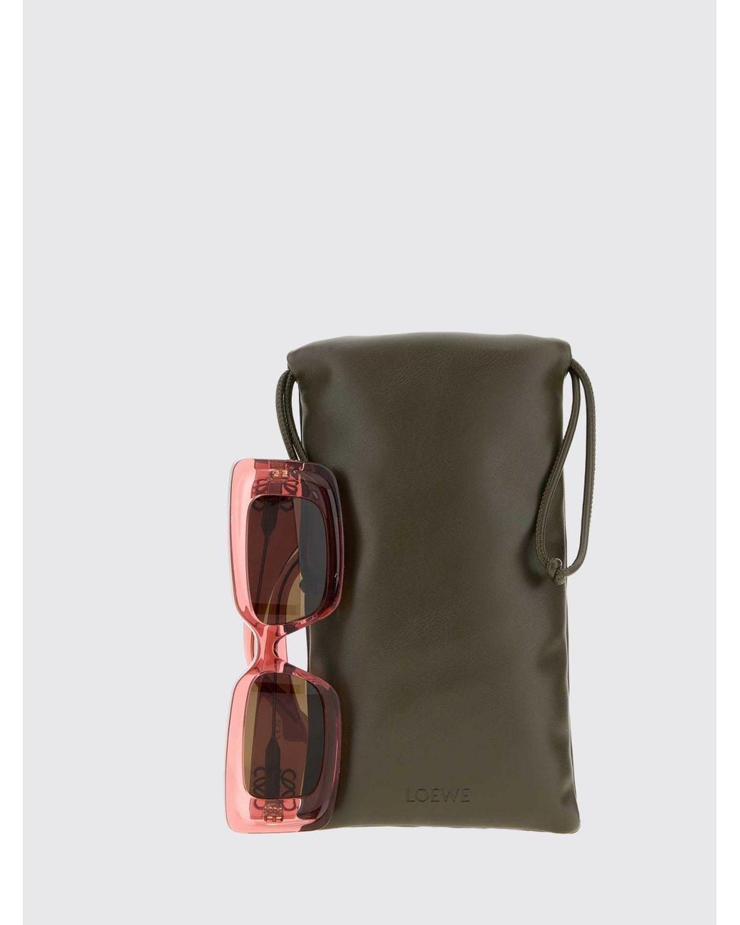 Loewe Pink Anagram Rectangular Sunglasses for men